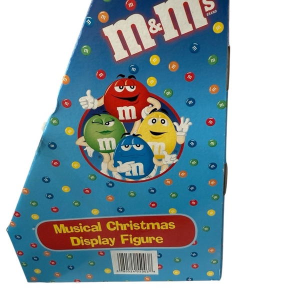 M & M’s Musical Christmas Display Santa Figure playing guitar NWT in Box - Picture 10 of 11